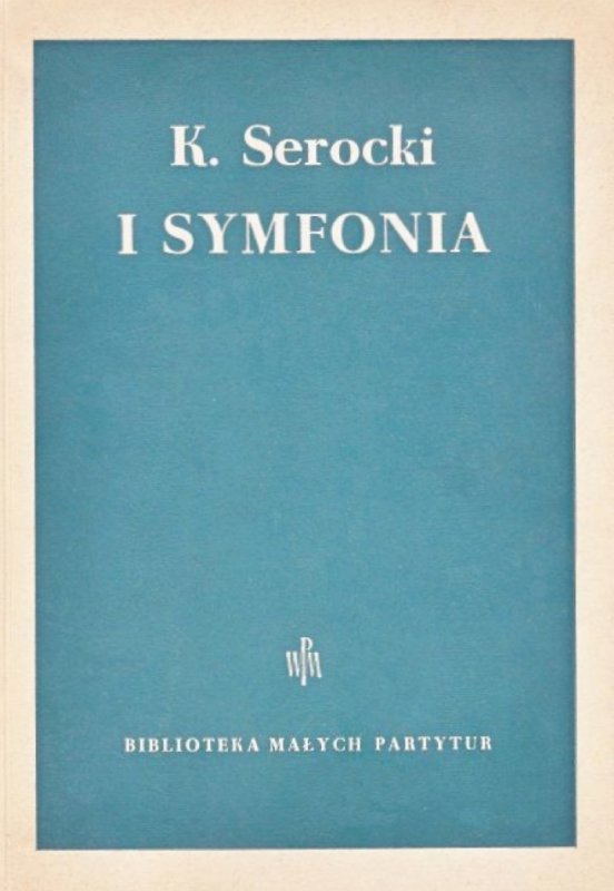 Symphony No. 1 – score cover - 
	Symphony No. 1&nbsp;– score cover (PWM Edition)